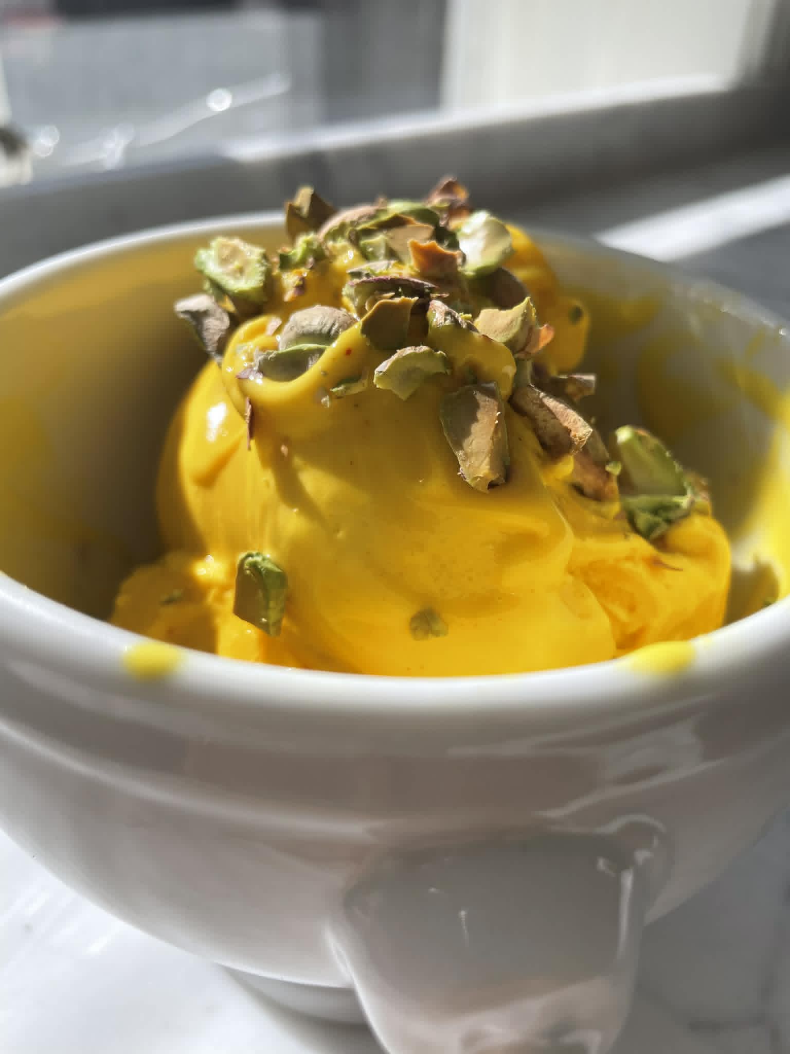 Persian Saffron Protein Ice Cream